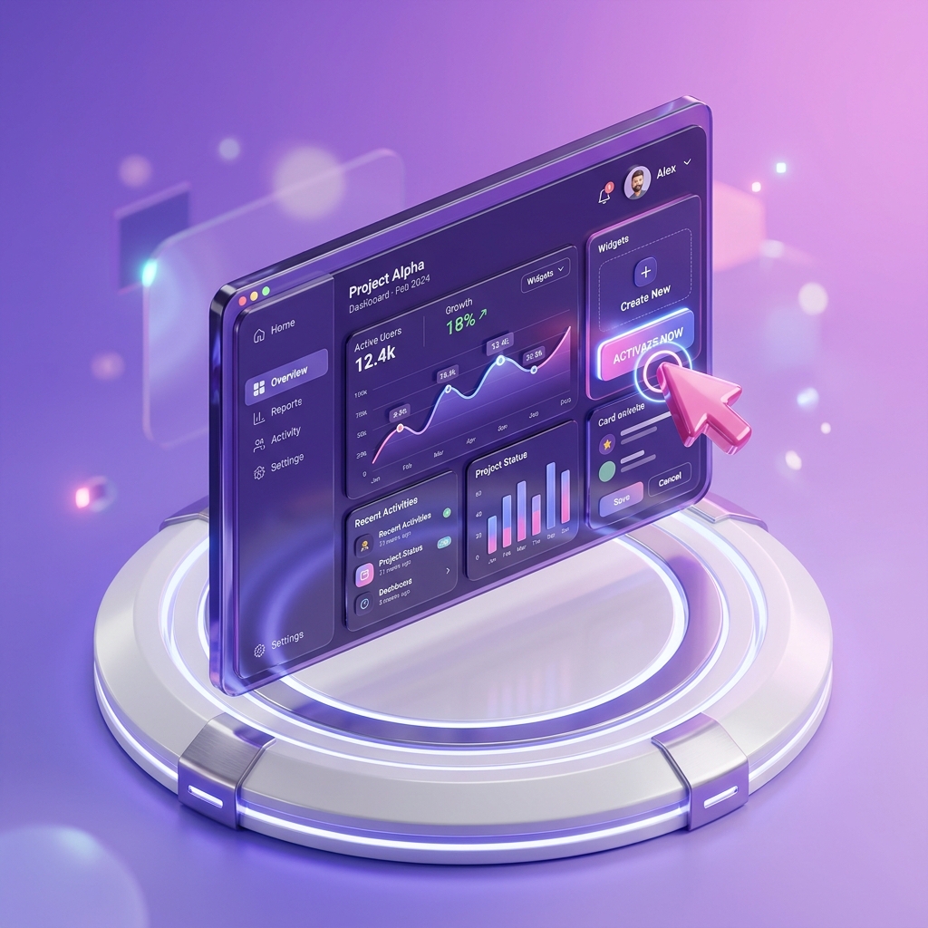 No-Code Agent Designer 3D representation